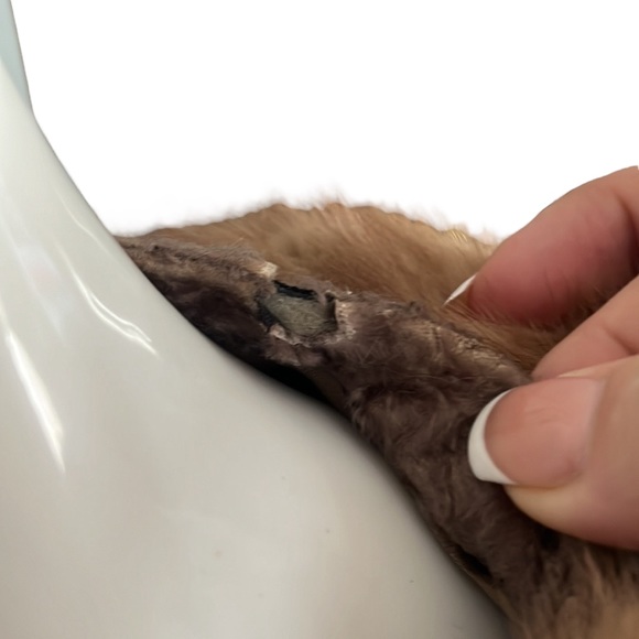 Vintage Brown Persian Lamb Jacket With Mink Collar Cuffs - Picture 11 of 16